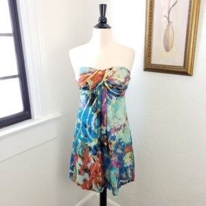 XSCAPE Multicolor Strapless Dress Size 12